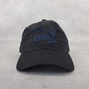 Patriots NFL New Era Hat Blue Logo‎ Black Cap Size 9 Twenty Adjustable